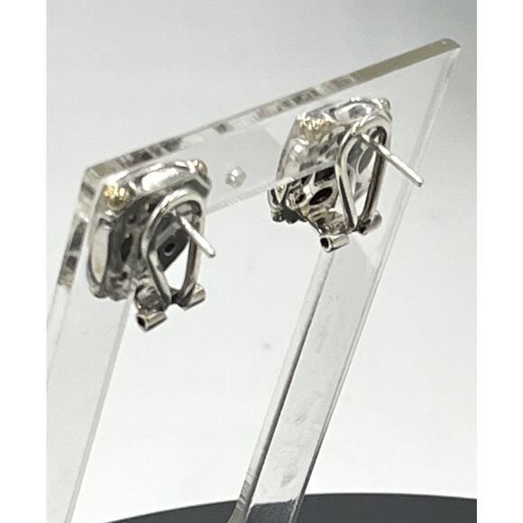 Samuel Behnam BJC Bali Made Designer 925 14K Gold Citrine Garnet Omega Earrings - Picture 4 of 16